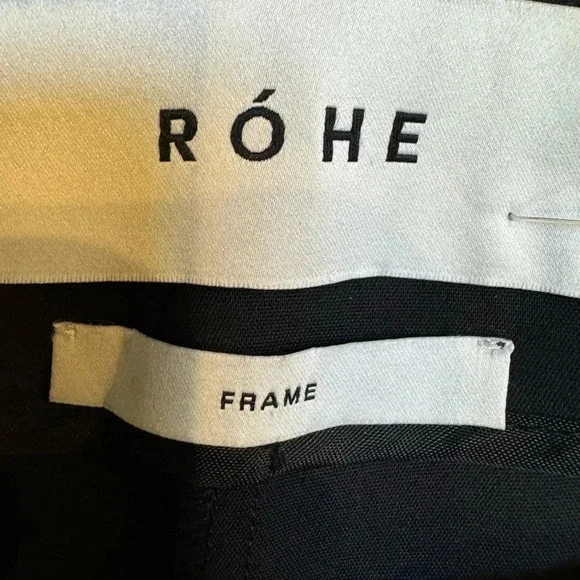 Róhe Womens Black Cigarette-Leg Trousers Size 8 (40)$370.00 MSRP